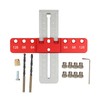 Kipokalor Cabinet Hardware Jig Tool,Aluminium Alloy Cabinet Handle Install Template