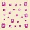Square Press on Toenails Purple Fake Toe Nails with Star