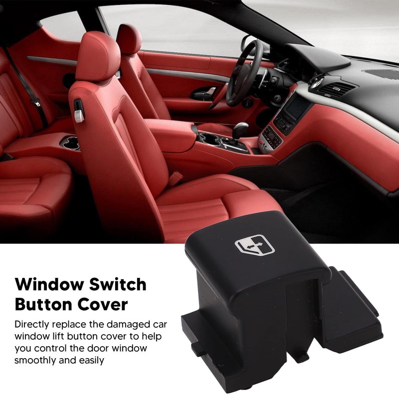 Power Window Master Switch Button Cover, ABS Plastic Window Switch