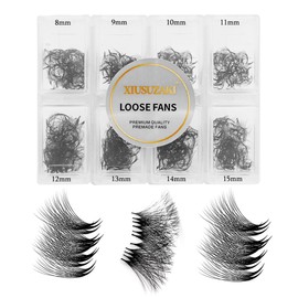 Premade Fans Eyelash Extensions 600 Fans 16D Volume Lash Extensions 0.05/0.07 Thickness Eyelash Extension D Curl Premade Lash Fans Mix 8-15mm Fluffy Soft Handmade Loose Fan(600Fans-16D-0.07-D,8-15mm)