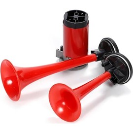 iimono117 Air Horn 12V Air Horn with Compressor, Double, Treble, Lightweight, Yankee Horn, Air Type, Horn, Dual Car Horn (1 Piece)