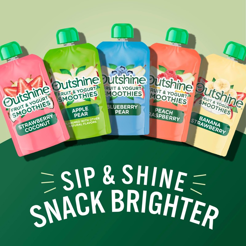 Outshine Smoothie Fruit & Yogurt Smoothie Pouches - Strawberry Coconut