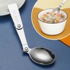 4 Pieces of Foldable Tableware, Stainless Steel Foldable Tableware, Multi-Functional