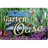 Tin Sign 20 x 30 cm Garden Oasis Recreation Relaxation