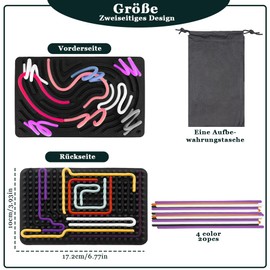 agctrler Sensory Activity Board, Sensory Activity Board, Fidget Board Baby, Silent Sensory Board with Portable Travel Bag, for Soothing, Stress