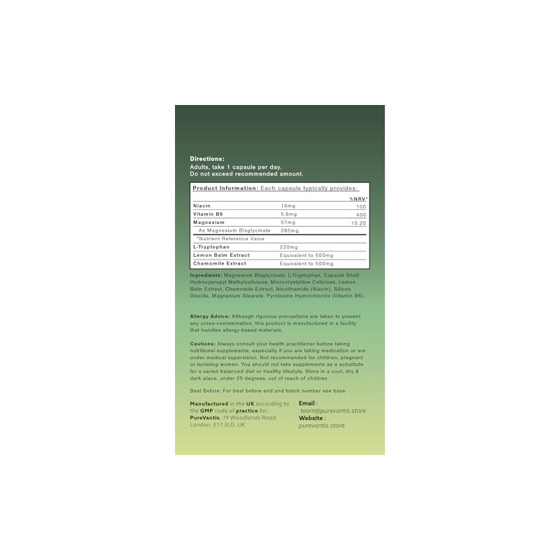 L-Tryptophan Sleep Complex Supplement – 90 Capsules | with Botanicals