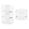 ZEONHEI 10 Sets 4 Layer Stackable Cosmetic Containers with Screw