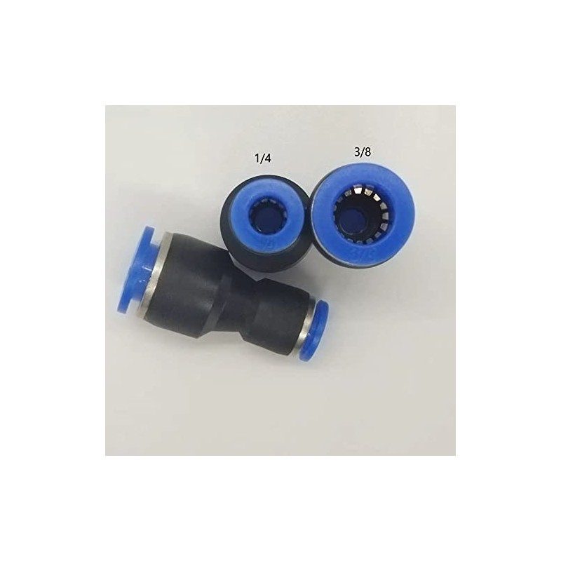 zjxed 1/4" OD x 3/8" OD Pneumatic quick Connector Push