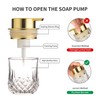 Foaming Soap Dispenser, Bathroom Hand Foam Soap Dispensers for Gold