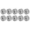 10Pcs Ball Bearing Stainless Steel Mute Rolling Skateboard Wheel Drive