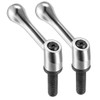 TA-VIGOR 2Pcs Adjustable Clamping Lever Handles, M12 x 40mm Locking