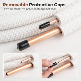 ARLIME 25 Ft. Mini Split Line Set, 1/4" & 1/2" O.D. Copper Pipes w/ 3-layer Insulation, PE Insulated Copper Coil Tubing Extension Set for AC Unit, HVAC Refrigeration (25FT 1/4" & 1/2")