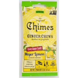 Chimes Meyer Lemon Ginger Chews, 1.5 Ounce (Pack of 12)