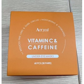 Aeryea Vitamin C Under Eye Patches Masks, Hyaluronic Acid for Dark Circles 24K GOLD Collagen, Smoothing Skin Care Treatment, puffiness, and Fade Wrinkles(50 Pcs)