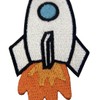 Rocket Patch Embroidered Space Shuttle Applique Iron On Sew On