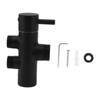 Shower Head Diverter Black Rustproof Leakproof Wall Mounted Shower Arm