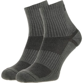 281Z Military Cotton Micro Crew Boot Socks - Cushioned Sole - Moisture Wicking - Odor Resistant (Foliage Green), Foliage Green 2 Pairs, Small