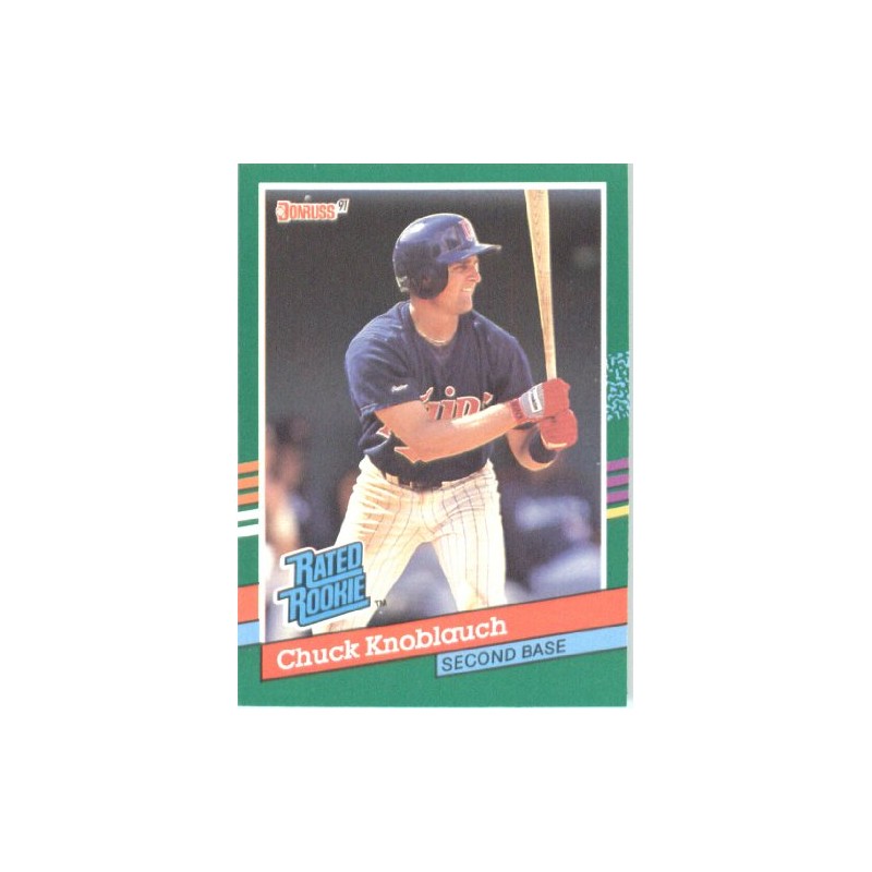 1991 Donruss # 421 Chuck Knoblauch RR Minnesota Twins Baseball