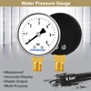 UHARBOUR Pressure Gauge Water 0-6 Bar, Pressure Gauge 1/4 Inch,