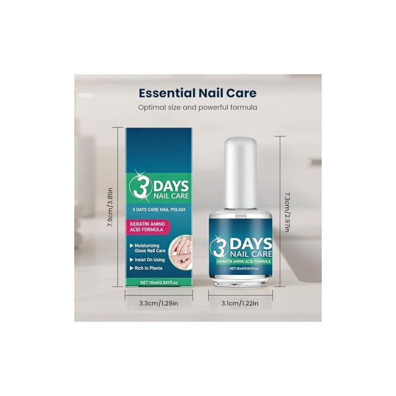 Aceite para Cuidado de Uñas en 3 Días, Nueva Versión
