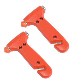 YIKANGHENG 2 in 1 Car Window Hammer and Safety Belt Cutter, 2 Pcs 5.2 Inch x 2.6 Inch High Hardness Alloy Steel Window Breaker Hammer for Car, Bus and Home(2, Small)