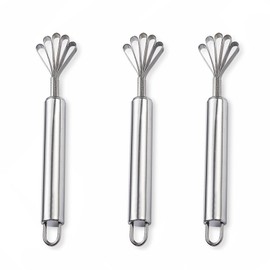 3PCS Coconut Scraper,Melon Scraper Filipino,Fish Scaler Remover,Melon Scraper,Multi Purpose Melon Grater for Kitchen,Planer Peeler Remover for Kitchen