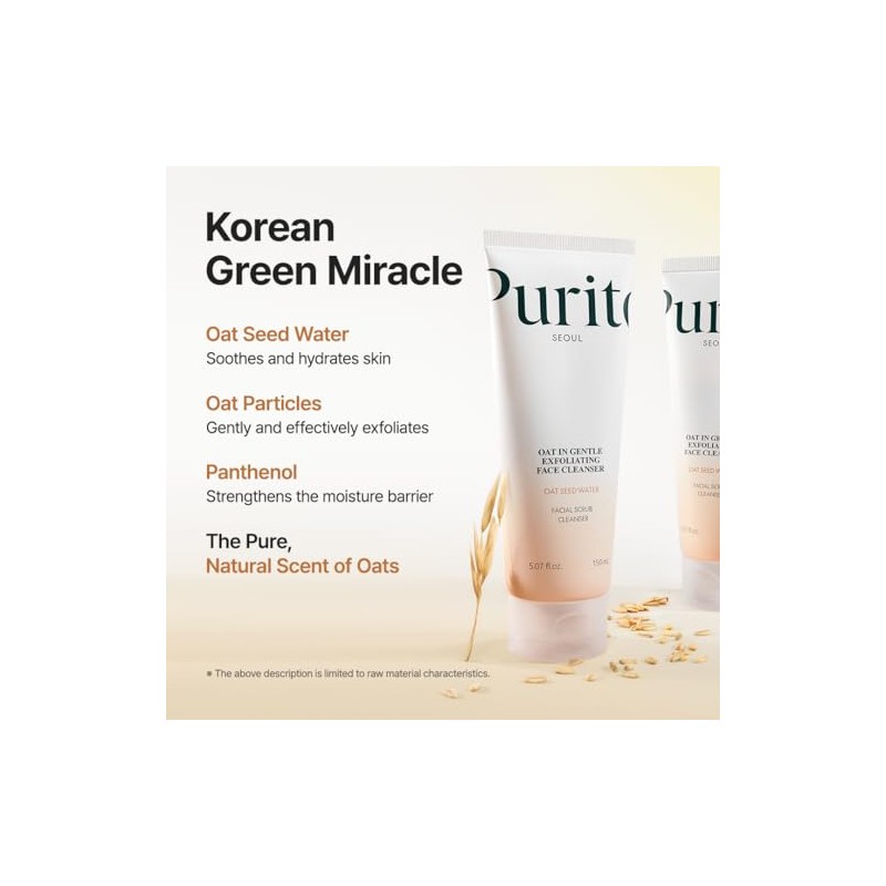 PURITO - Oat Exfoliating Facial Polish Cleanser - Daily Care