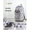 Dalykate Backpack Laundry Bag, Laundry Backpack with Shoulder Straps and