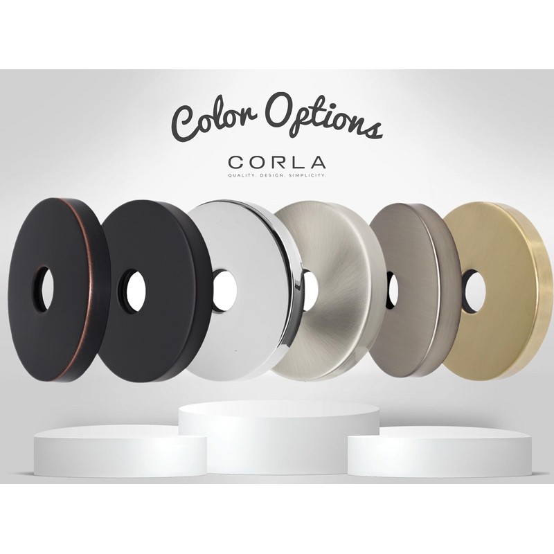 Corla Modern Shower Arm Flange 3.5" Extra Large | Universal