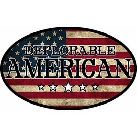 ION Graphics Deplorable American Vintage Flag Decal Window Bumper Sticker Political Trump