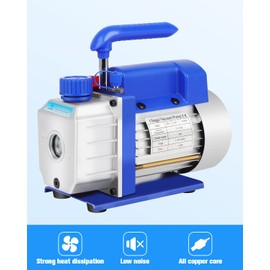 FAHKNS 3.5 CFM Vacuum Pump 1/4HP with Manifold Gauge and Leak Detector Set for A/C HVAC Auto Repair R134