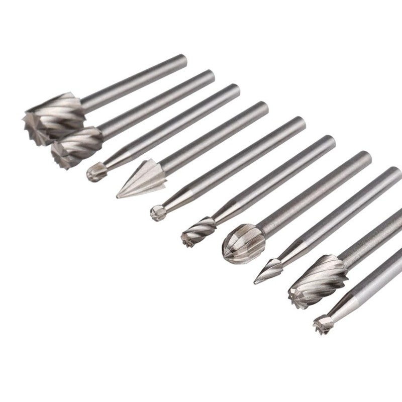 Wolfride 20Pcs Rotary Tool Router Bits 1/8" Shank Rotary Bits