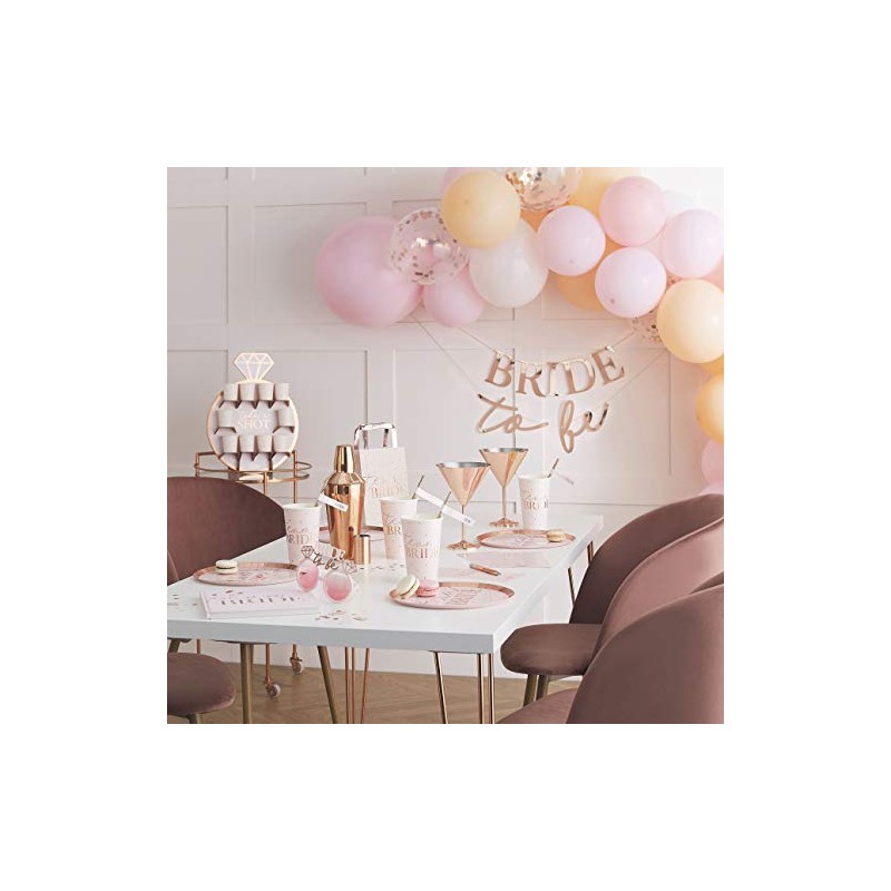 Ginger Ray Hen Party Rose Gold Foiled Paper Shot Cups