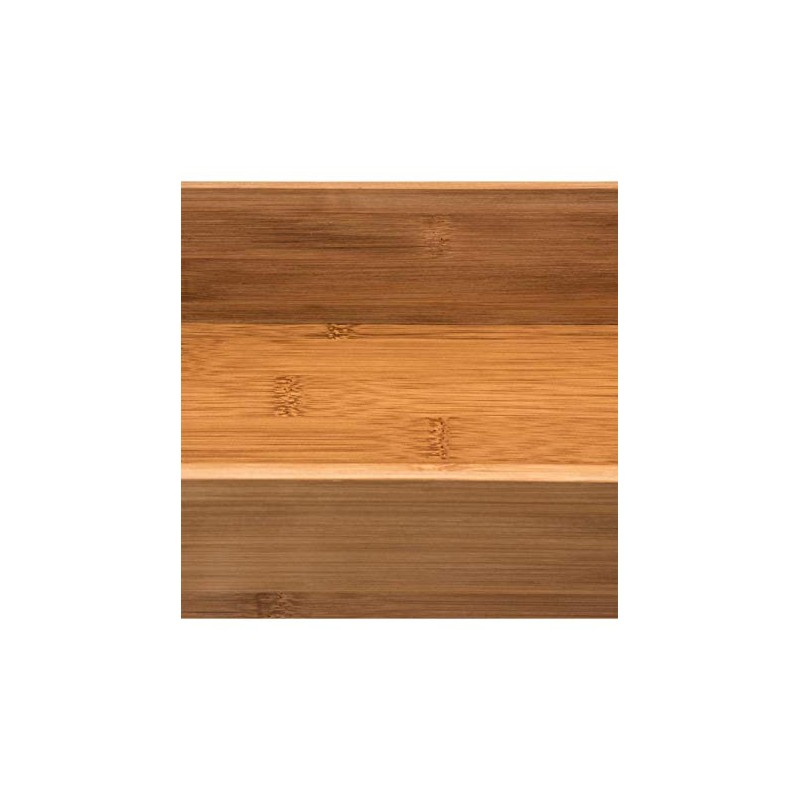 Natural Bamboo Cutlery Holder - Kitchen Drawer Organiser - Durable,