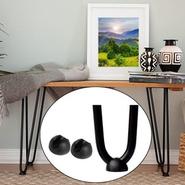 Pack of 20 Hairpin Table Legs, Plastic Hairpin Legs, Furniture Feet, Hairpin Leg Protection, Floor Protection, Hairpin Leg Protection Feet, Noise Cancelling and Non-Slip for Dining Table Coffee Table