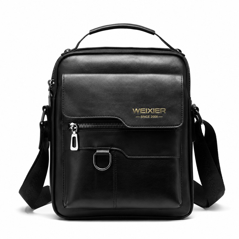 Men’s PU Leather Crossbody Shoulder Bag for Travel & Daily