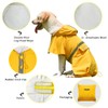 KOOGAL Pet Large Dog Raincoat Apparel Poncho Waterproof for Medium