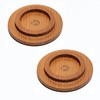 CAMPING MOON S-MG-2P Shela Cup Lid Walnut Solid Wood Coaster
