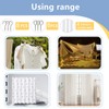 White Curtain Wire Plastic Coated Window Picture Hanging Wire with