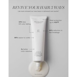 RevitaLash Cosmetics, Leave-In Hair Mask  Conditioner, 3.0 fl oz e 90 ml. Mascarilla capilar sin enjuague y acondicionador. Seguro para cabello teido 