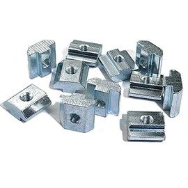 QIJINTRID 25pcs 3030 Series M6 Sliding T Nut, Metric M6 Thread 2020 T Slot Nut, for 3030 Aluminum Extrusion Profile Slot 8mm