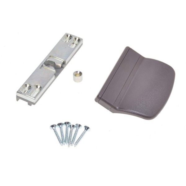 Aqbau Balcony Door Catch Made of Metal, Universal Balcony and