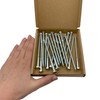 (Pack of 20) DIN 571 Galvanised Steel Hexagon Wood Screws