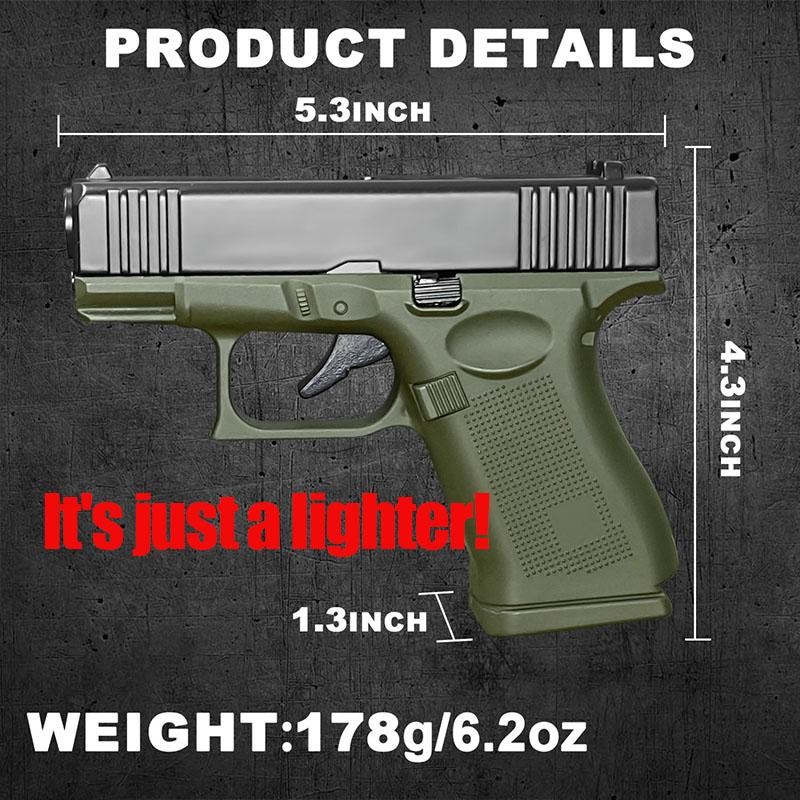 (1No Fuel Included) Windproof Butane Lighter Refillable Torch Ligher For