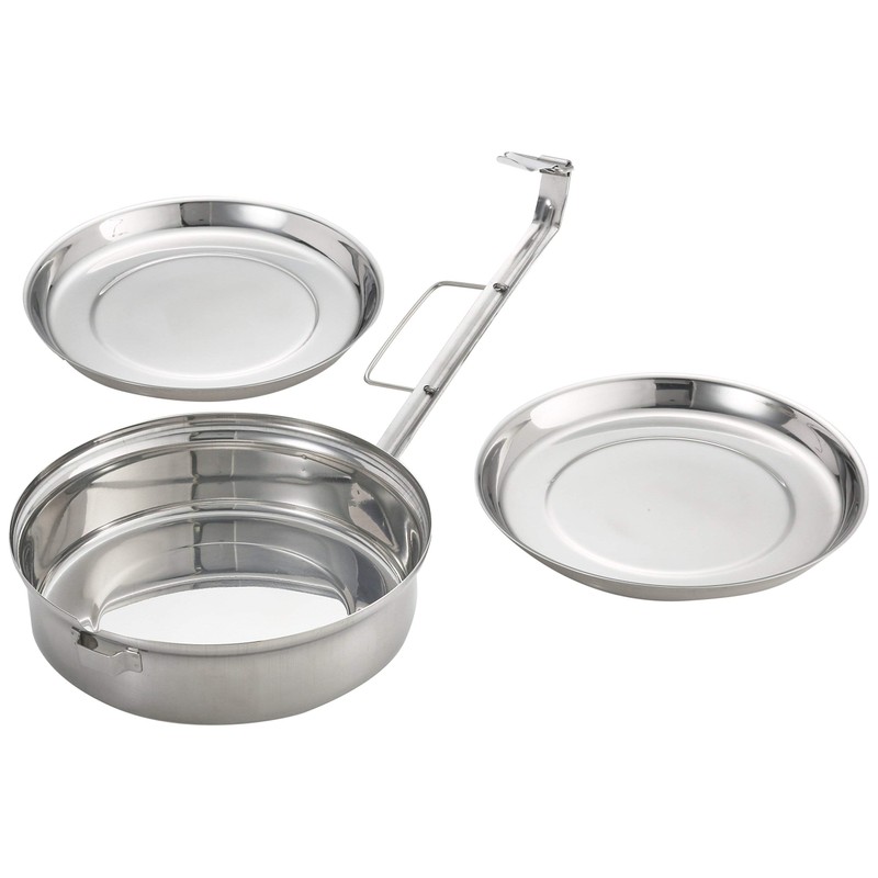 Ibili Lunch Box Stainless Steel Outdoor Camping Cookware with 20