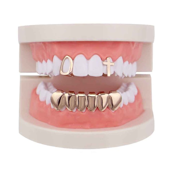 Sadiyamo Shiny Hip Hop Teeth Grillz Caps Iced Out CZ