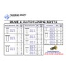 4-4 BRASS BRAKE RIVETS, SLIGHTLY COUNTERSUNK HEAD, (PACK OF 100