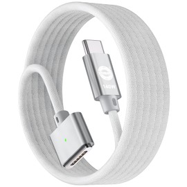 EndlesShine USB-C to Magnetic 3 Cable (6FT White) 140W Fast Charging USB C Compatible with MacBook Air Charger (15''/13'' M3 2024 15" M2 2023 13" M2 2022) MacBook Pro Charger (16"/14" 2023/2021)
