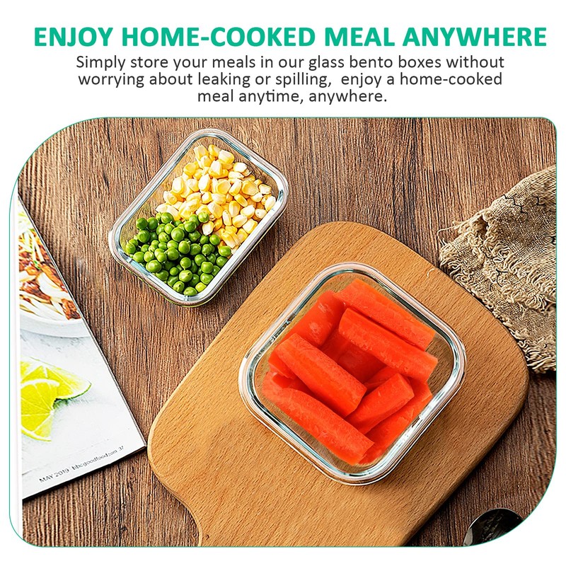 KOMUEE 24 Pieces Glass Food Storage Containers Set,Meal Prep Containers-Stackable