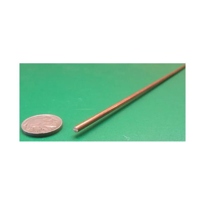 Basic 110 Copper Rod 1/8" Dia. x 24" Inch Length,